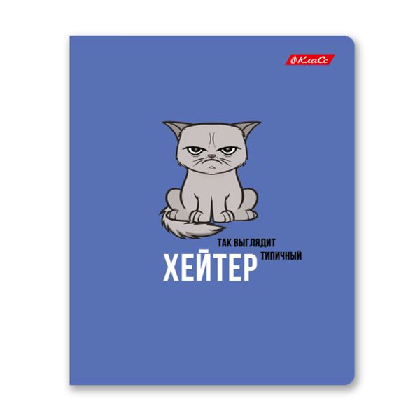 Тетрадь ученическая общая, A5+ 48 л. на скобе 65 г/м², белизна 100%, 10 шт, клетка в термоусадочной пленке, 000730 Не буди во мне зверя, Светоч 48ТЕТк-001