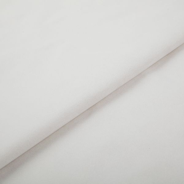 Замша искусственная Woven Suede 175 г/м², 147±2 см / 5 метров, 11-0601 white (белый), Peppy Woven Suede