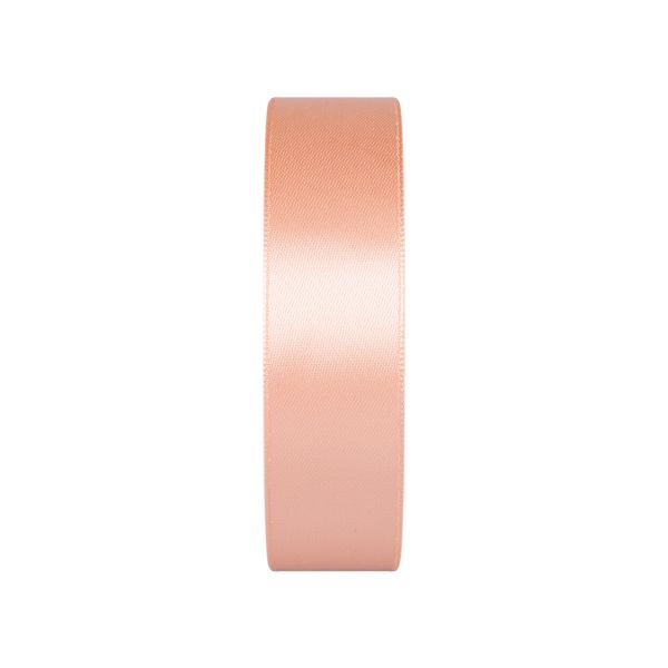 Лента атласная 1-сторонняя 25.0 мм / 33±2 метра, №007 персиковый, в термоплёнке, Gamma