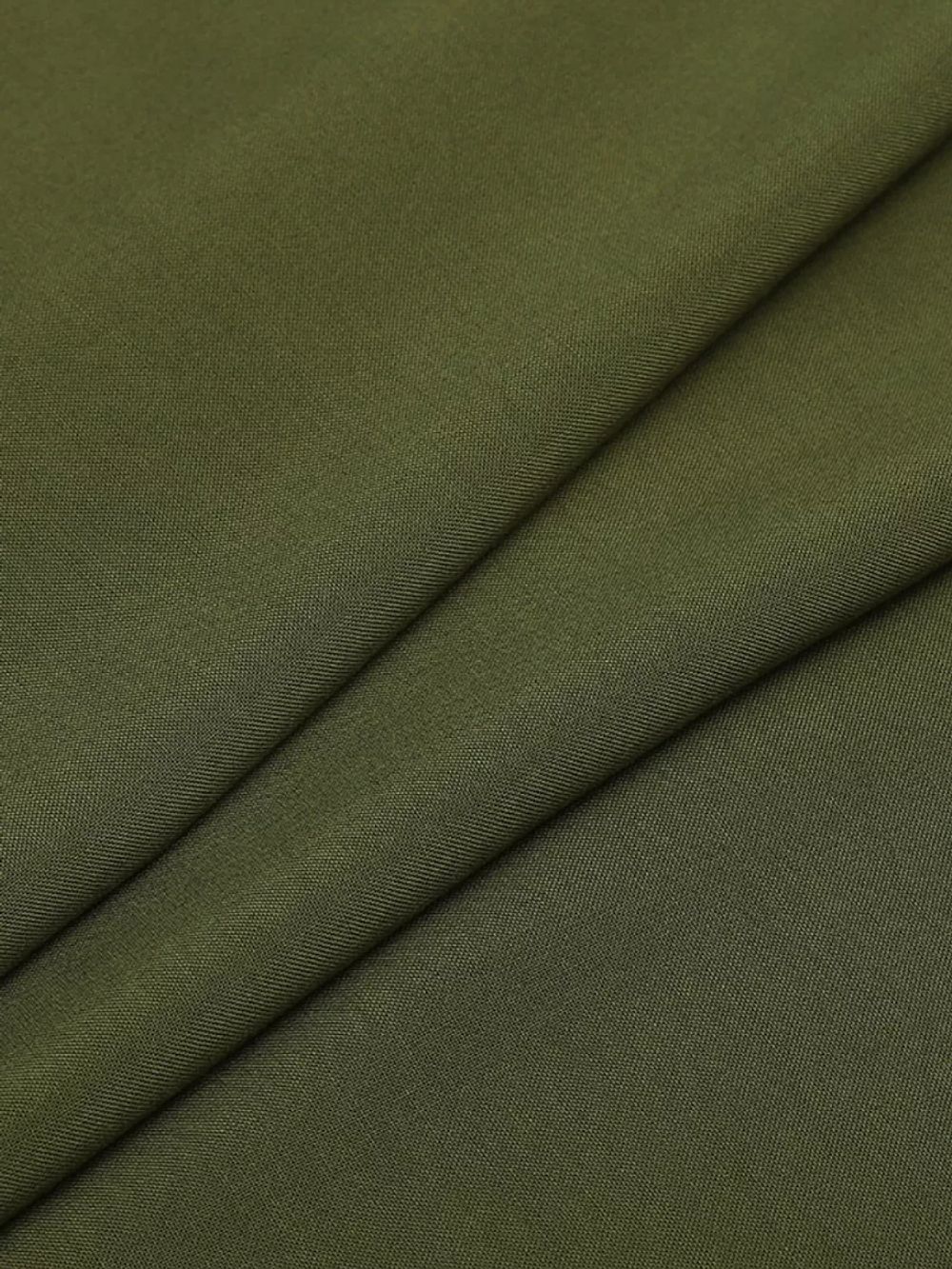 Штапель 110 г/м², 145 см / 2 метра, TBY-Vi-30-28.2, цв.28 т.оливковый