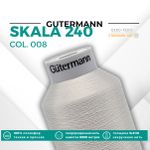 Нитки некрученые Gutermann Skala 240 (5000 метров), 1 кат. | 008 суровый