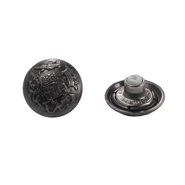 Пуговицы джинсовые ⌀20 мм, фиксированная ножка (БЕЗ ГВОЗДЯ), т.сер. 