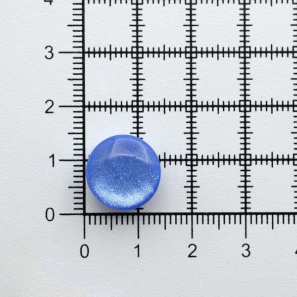 Пуговицы на ножке 22L (14мм), пластик (col.04 василек), 72 шт, CR P-45