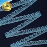 Кружево отделочное в стиле "трикотаж" 12 мм 150-2, цв.2 голубой, 9.14м