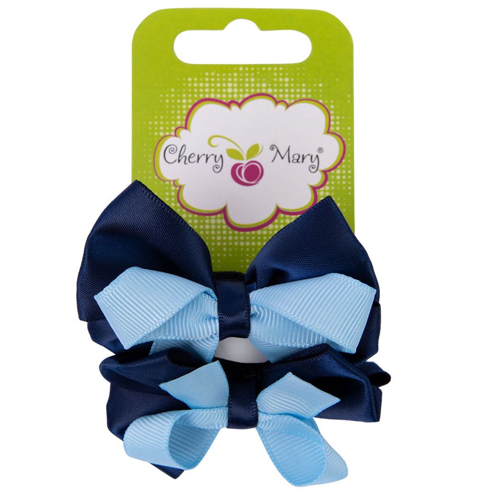 Набор резинок для волос, 10 шт, №01 синий/голубой, Cherry Mary DR07001
