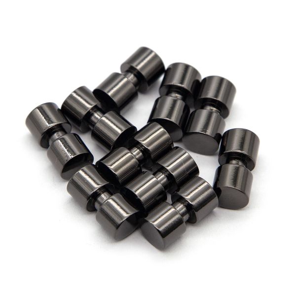 Наконечник для шнура металл 15х8 мм чер.никель, 10 шт