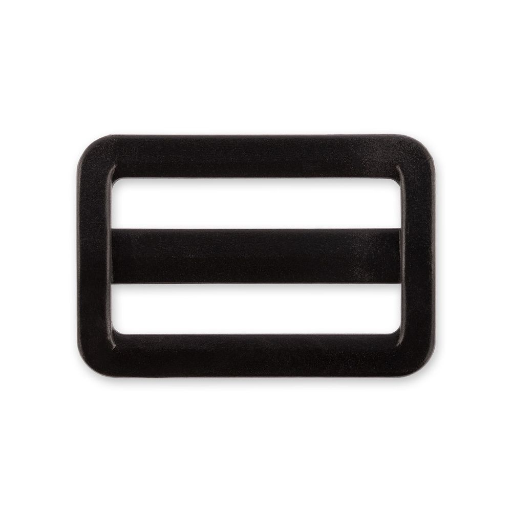 Пряжка двухщелевая пластик 32 мм, 100 шт, черный, Gamma SAR003