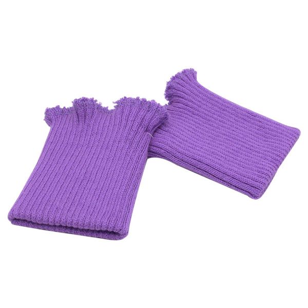 Манжеты трикотажные 7.0х9.5 см, 1 пара, в-89 т.фиалка