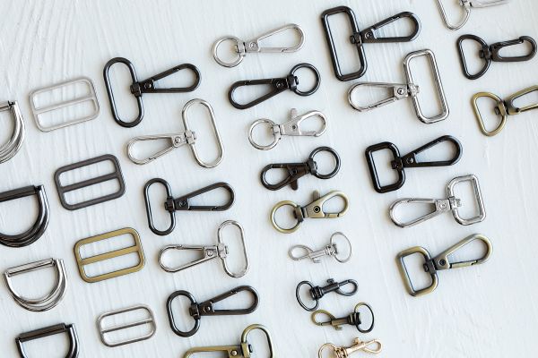 Карабин металл 13.0 мм (33х16 мм), 10 шт, 30 золото, Gamma GH 105/13/10