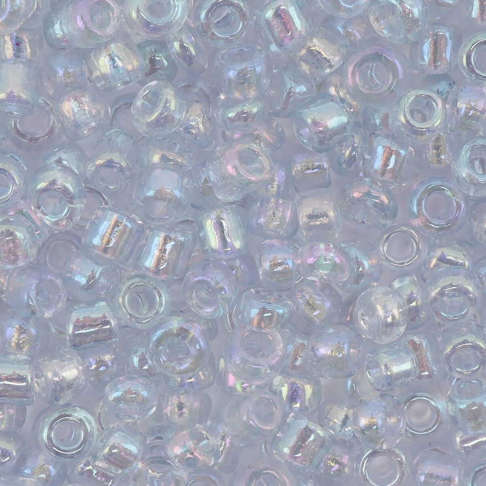Бисер Astra&Craft 11/0 (2.1 мм), 500 г, цв. 172А серый/прозрачный, радужный