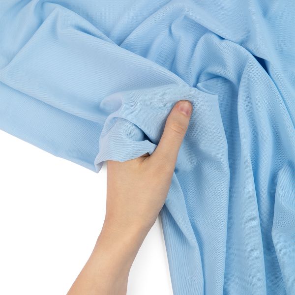 Сетка бельевая эластичная 110±5 г/м², 160±2 см / 10 метров, голубой/blue, Blitz GSTT