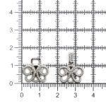 Крючки пришивные декоративные 25х14 мм, nickel, 10 шт