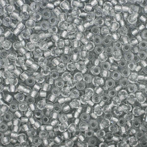 Бисер Preciosa прозрачный с алюмин. центром, 10/0 (68108), круг. тв., 500 г