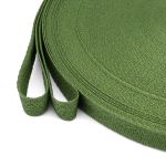 Тесьма (лента) киперная 15 мм / 50 метров, 3 г/м, 100% полиэфир, 23 хаки