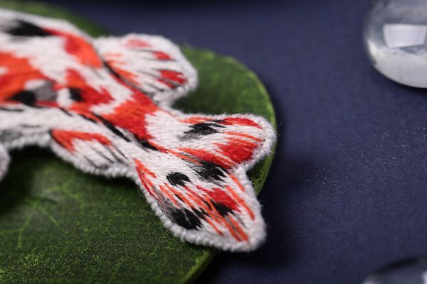 Набор для вышивания нитками Panna, Живая картина Броши. Карпы кои, 3.7x7.5 см