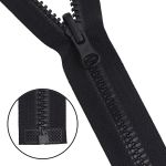 Молния трактор Arta Т6 (6 мм) 1 зам., разъем., 75 см, с реверсным замком, цв. 077 черный, 1 шт