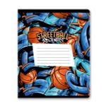 Тетрадь ученическая школьная, выборочный лак, A5+ 12 л. на скобе 65 г/м², белизна 100 %, 25 шт, клетка, 01134 Штрафной бросок, Светоч Т87