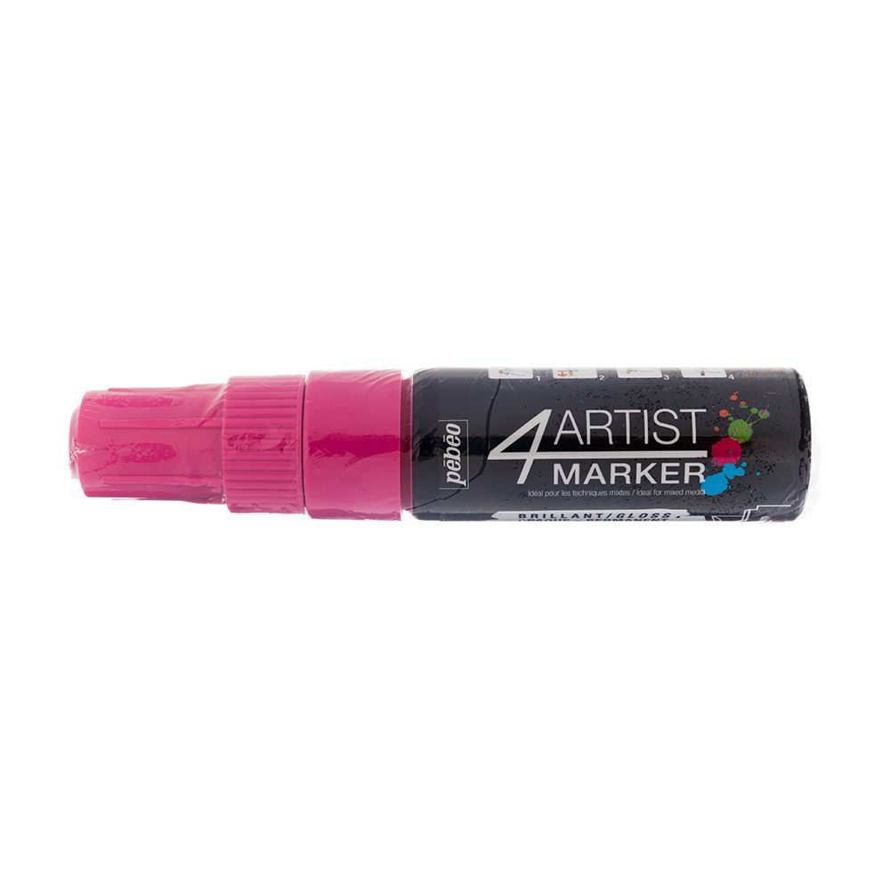 Маркер художественный 4Artist Marker на масляной основе 8 мм, перо скошенное, 3 шт, 580237 розовый, Pebeo
