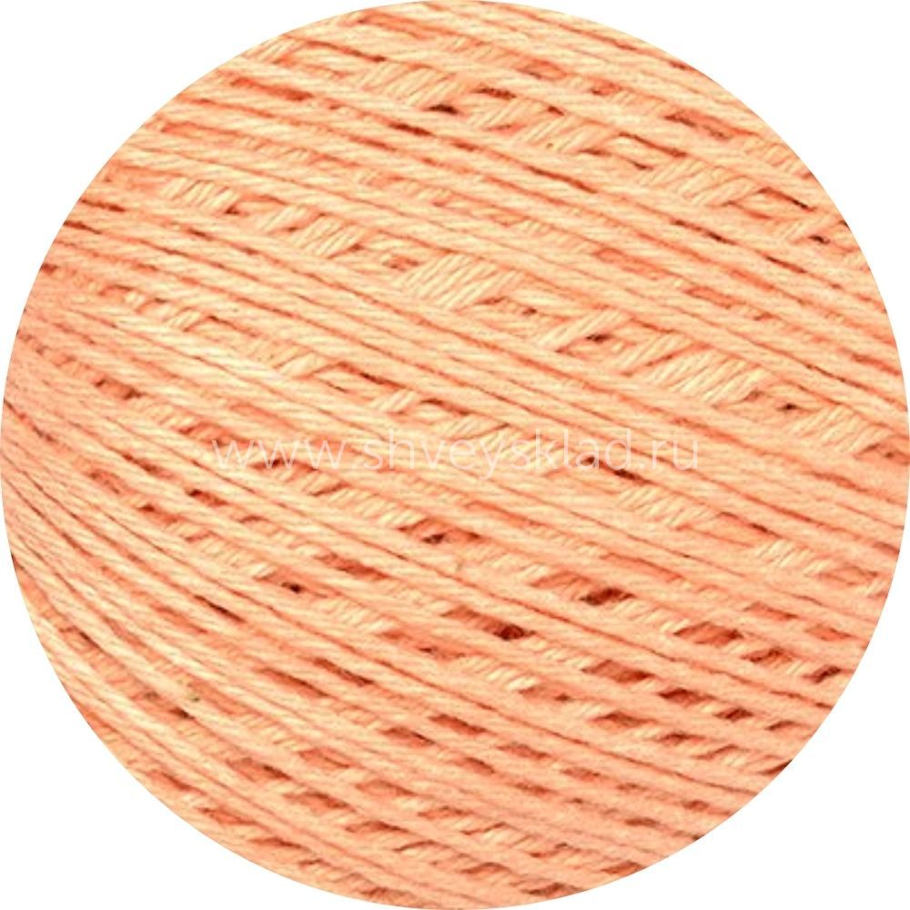 Пряжа ПНК им.Кирова Флокс / уп.20 мот. по 25 г, 150м, 0601 светлый персик