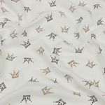 Футер 2-нитка начес 190 г/м², 100-100 см / 6 метров, N-ДЛ190-01, цв.бел/бежевый