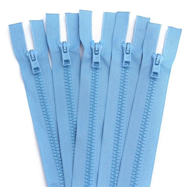 Молния трактор Arta Т6 (6 мм) 2 зам., разъем., 100 см, цв. 039 голубой, уп.5 шт