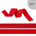 Резинка бельевая (окантовочная) блестящая 15.0 мм / 1000 метров, красный SD163