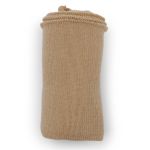 Подвяз (довяз) трикотажный 7.5х80 см, однослойный в полоску, песочный цв.085