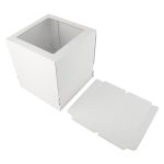 Кондитерская коробка для торта С ОКНОМ, 26.5х26.5х29 см, S-Chief, BFC-046