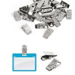 Держатель для бейджика с пружиной цв.никель уп.50 шт, 985968