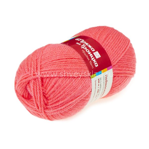 Пряжа Троицкая Подмосковная / уп.10 мот. по 100 г, 250м, 0453 бегония