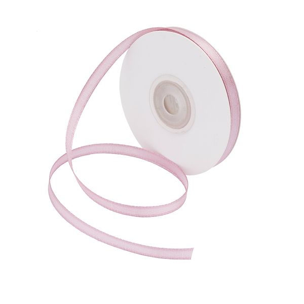 Лента атласная 1-сторонняя 6.0 мм / 22.86±1 метров, 064 ст. роза, Globus