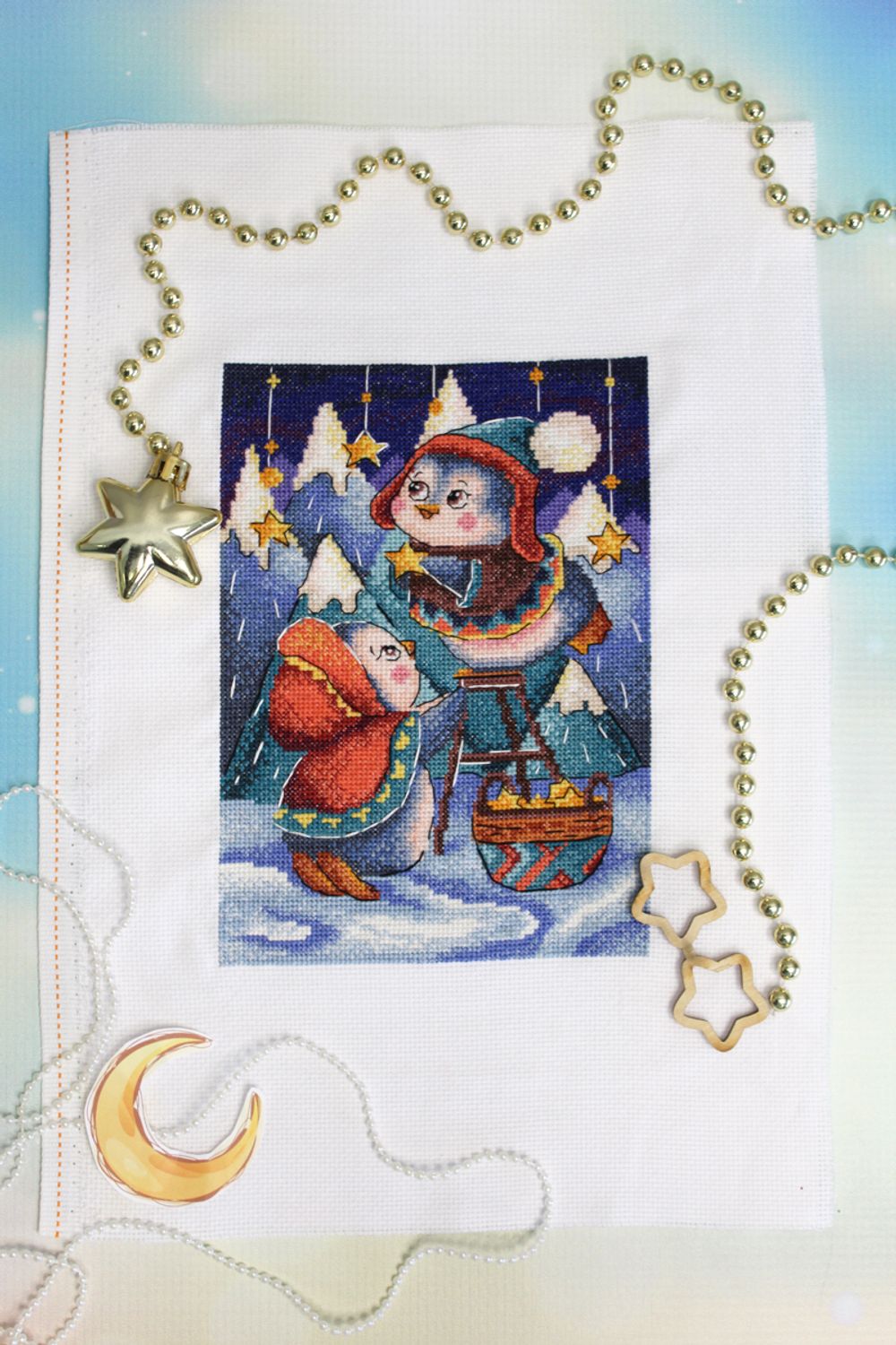 Набор для вышивания МП Студия НВ-797 Звёздное небо, 20х14 см