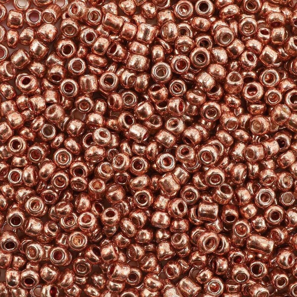 Бисер Astra&Craft 11/0 (2.1 мм), 200 г (10х20 г), цв. 1108-О оранжевое золото/металлик