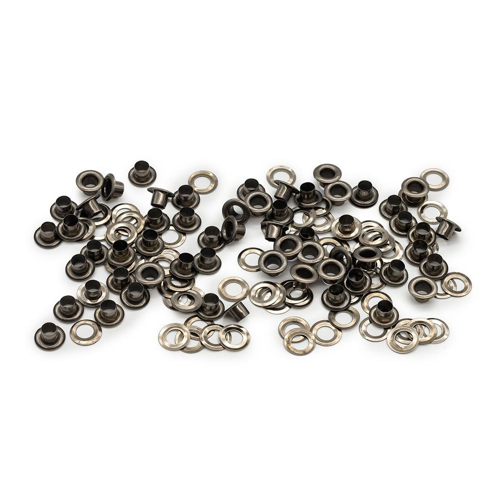 Люверсы металл ⌀_4.87 мм (внутр.), h5.66 мм (внутр.), №3, сталь, New Star, чер.никель, уп≈5000 шт