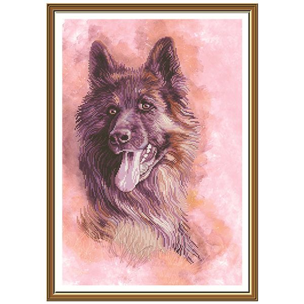 Набор для вышивания нитками Нова Слобода, Овчарка 28х42см