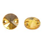 Хрустальные стразы пришивные круглые, желтые 10мм, 10 штук Astra&Craft, РИ002НН10