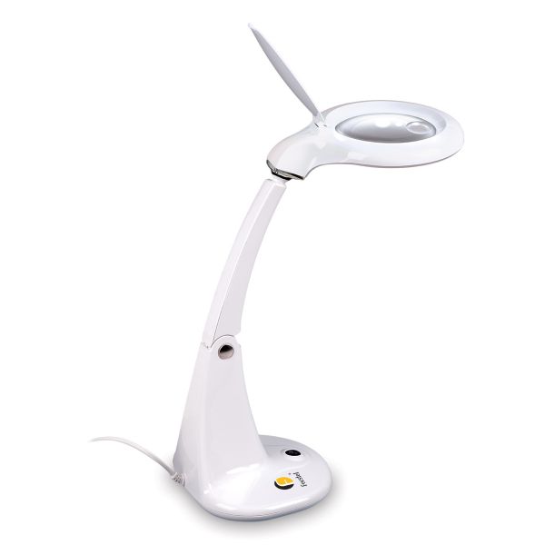 Лупа с подсветкой настольная ⌀10 см (ув.х1.75) + ⌀2.5 см (ув.х4), Ferstel FR-25