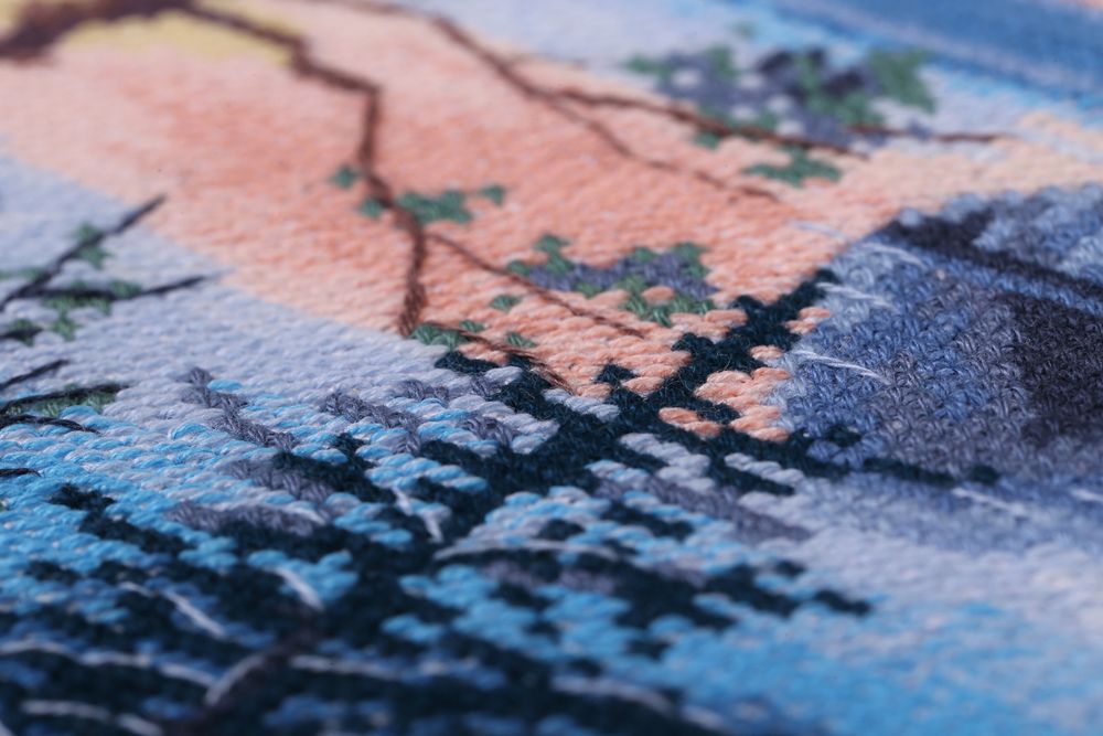 Набор для вышивания нитками Panna, На берегу Байкала, 16.5x16.5 см