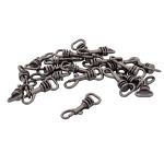 Карабин металл 10.0 мм (14х32 мм), цв.чер.никель, 20 шт