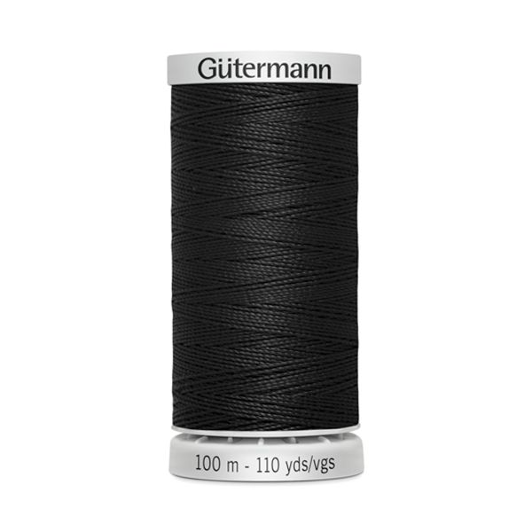 Нитки суперкрепкие Gutermann Extra Strong M782, 100м, _000 черный, 5 катушек