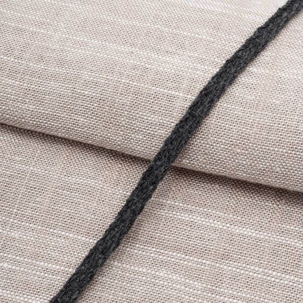 Тесьма (лента) киперная (100 х/б) 5 мм / 25 метров, рис. 9790, 1.4 г/м, т.серый, С3865Г17/1