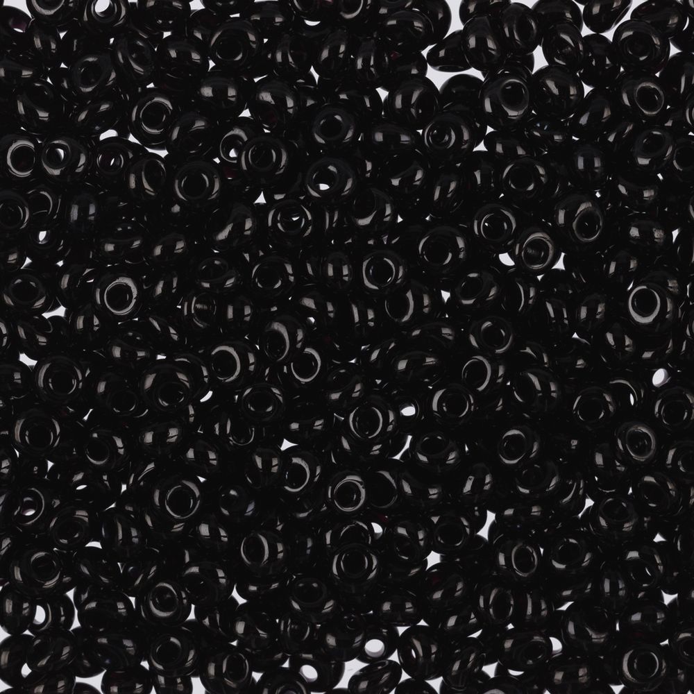 Бисер Preciosa Drops 08/0, 2.9 мм, 50 г, 23980 черный, 311-11001
