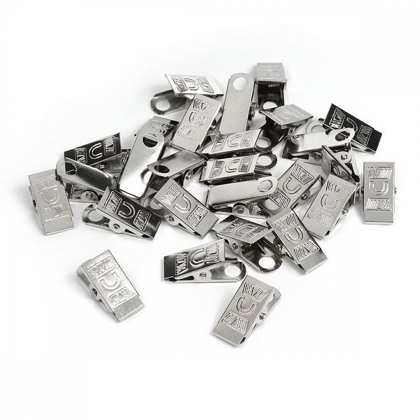 Держатель для бейджика с пружиной цв.никель уп.50 шт, 985968