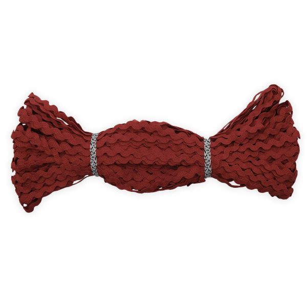 Тесьма вьюнчик 9 мм, 30м, красный