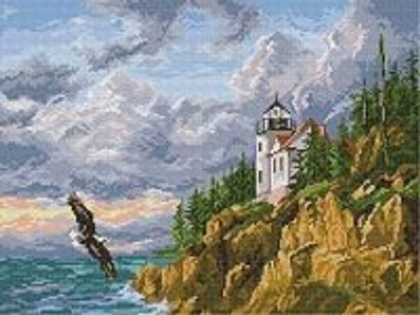 Набор для вышивания нитками Алиса, Парящий Орел 32х24 см