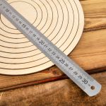 Заготовка из фанеры Кольца для макраме, ⌀25 см, 0.6 см, 9 шт, БА-70, Mr.Carving БА-70