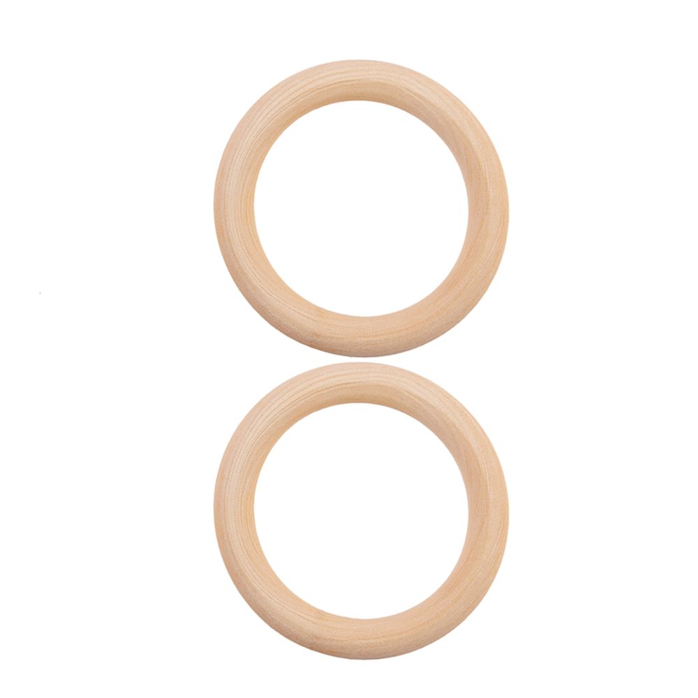 Кольца для макраме дерево бук ⌀70 мм, 2 шт, Gamma RKW-007