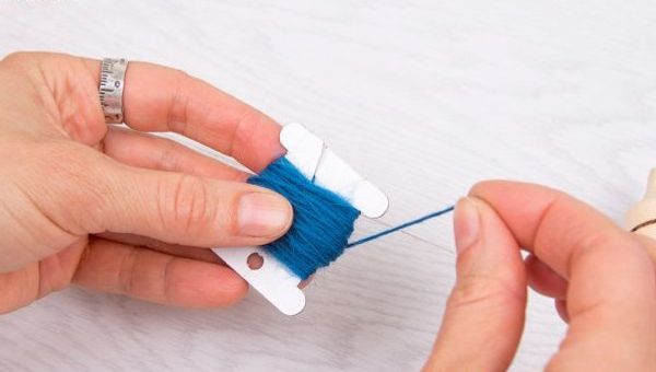 Бобины для мулине картон 4.1 см, 40 шт, белый, Gamma LBK-40