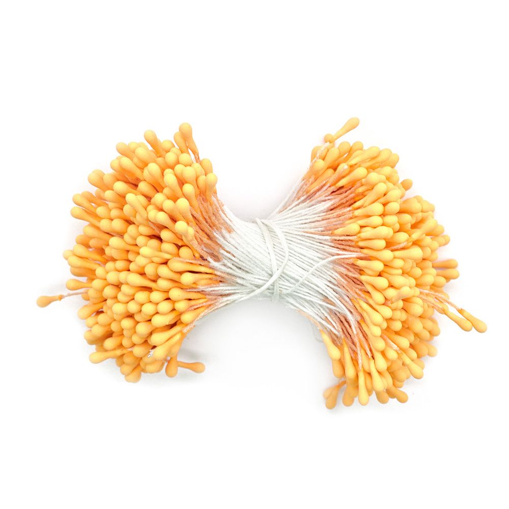 Тычинки для искусственных цветов 6см (оранжевый)