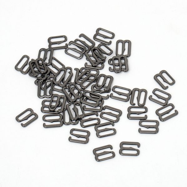 Крючки для купальника металл 8.0 мм, черный никель, 1000 шт